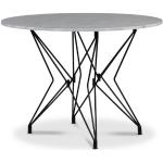 Svarta Runda matbord från Skånska Möbelhuset med diameter 105cm i Marmor 