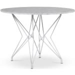 Vita Runda matbord från Skånska Möbelhuset med diameter 105cm i Marmor 